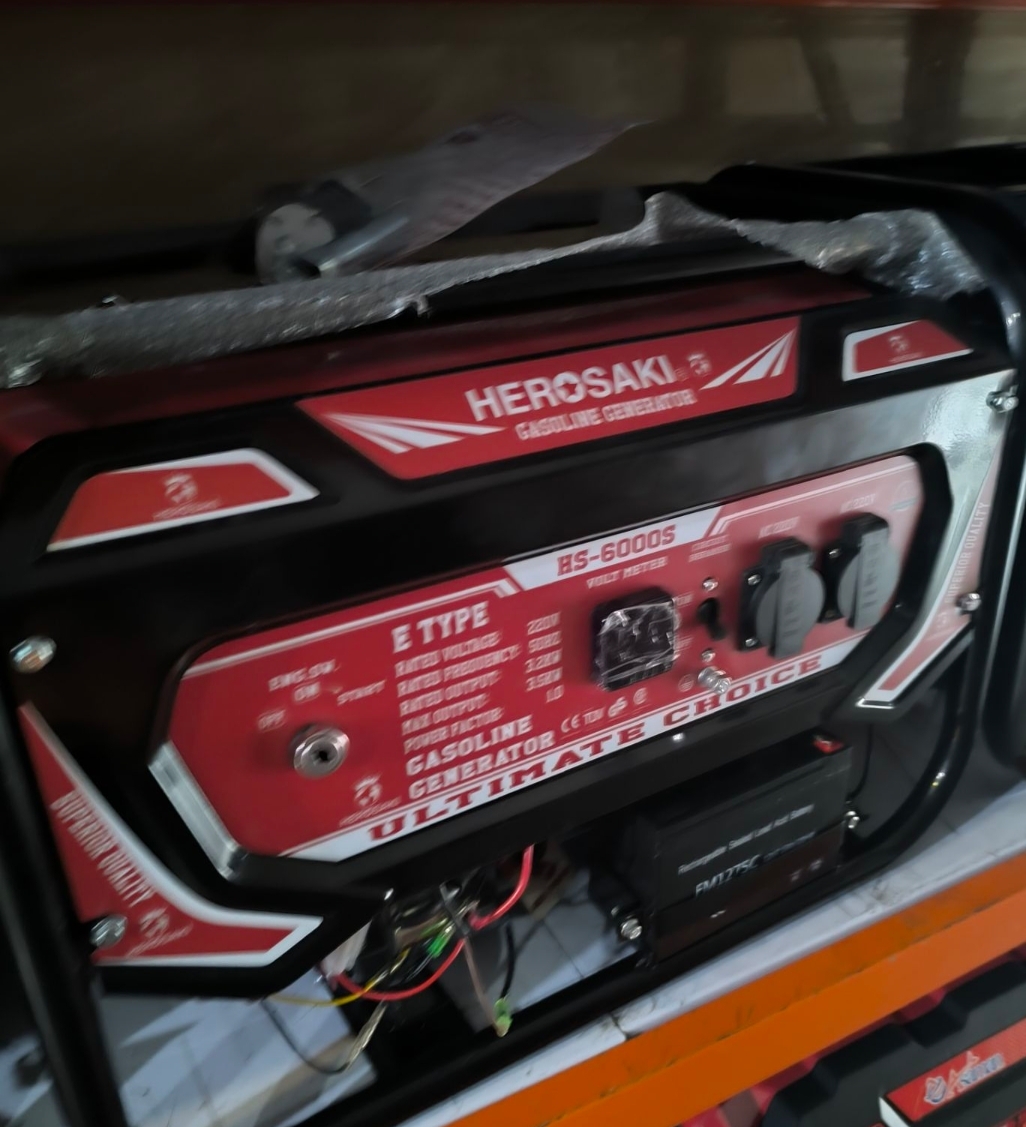 موتور برق هیروساکی مدل HS6000 ظرفیت ۳.۵ کیلووات استارتی