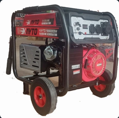 موتور برق 8 کیلووات کایتو بنزینی استارتی چرخدار KAYTO-18000CEW | موتوربرق 8000 وات